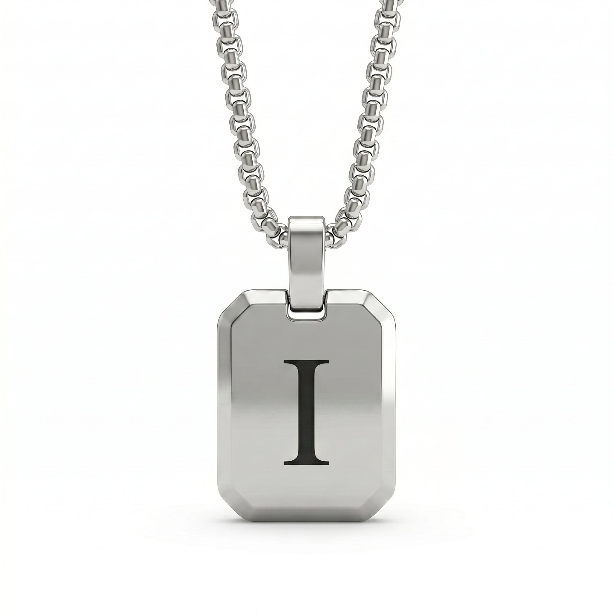 Initial Necklace "Tag"