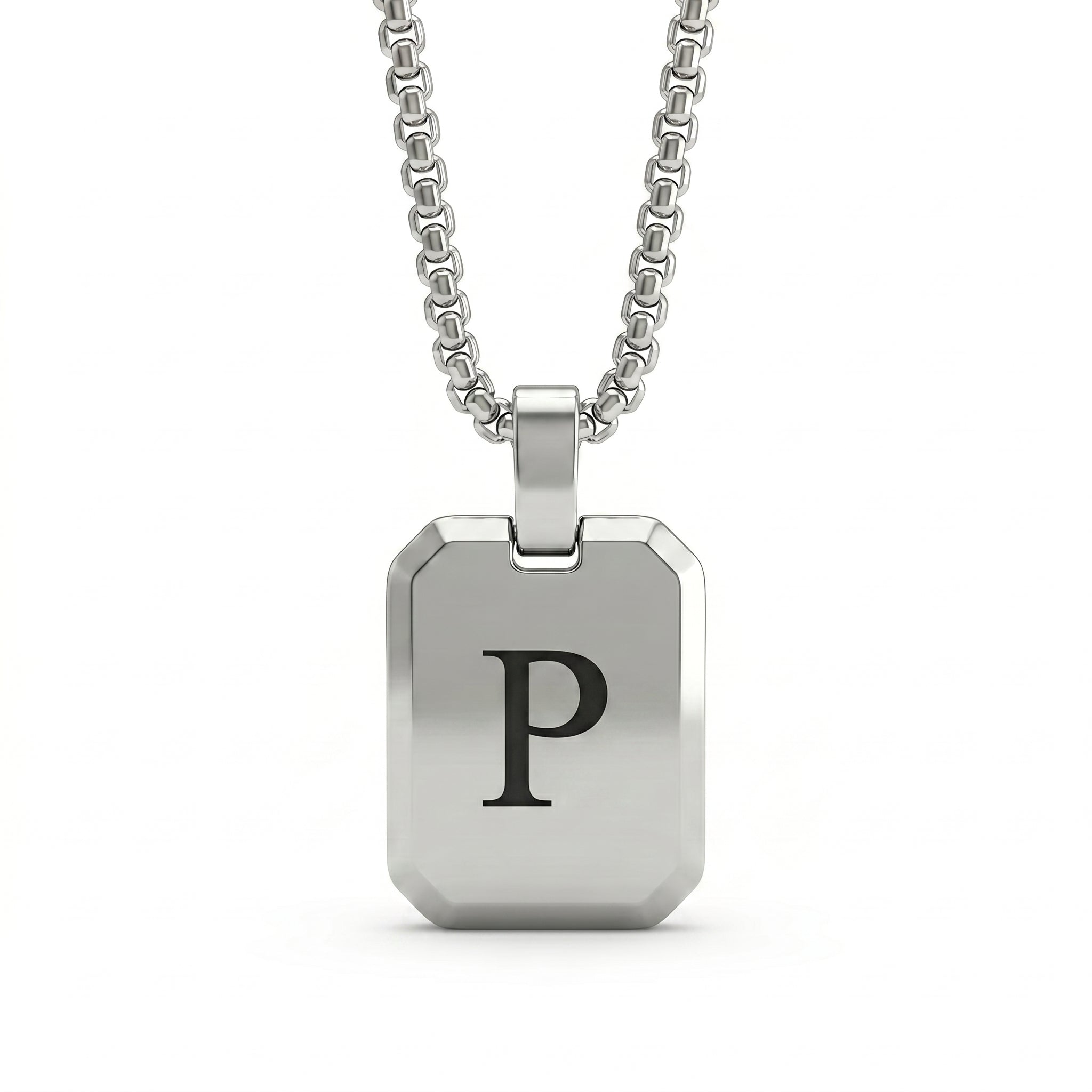 Initial Necklace "Tag"
