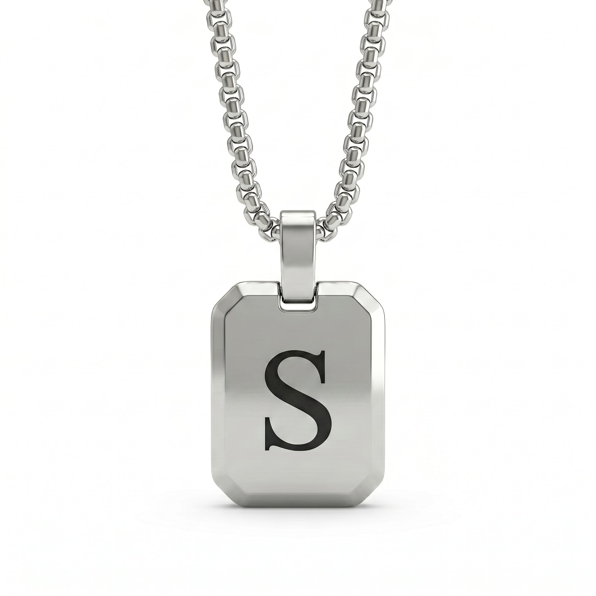 Initial Necklace "Tag"