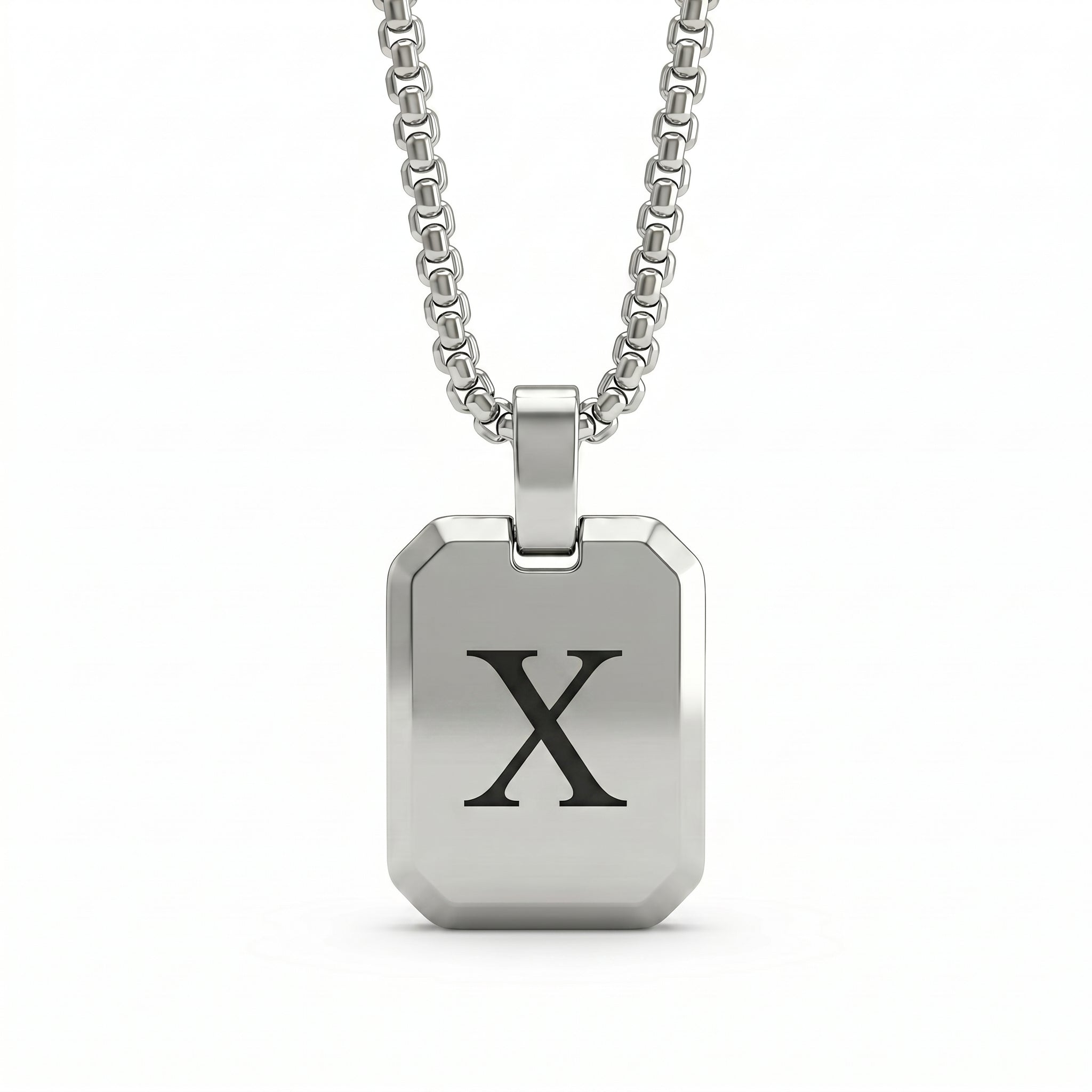 Initial Necklace "Tag"