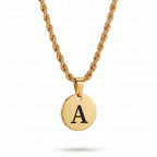 Initial Necklace "Medallion"