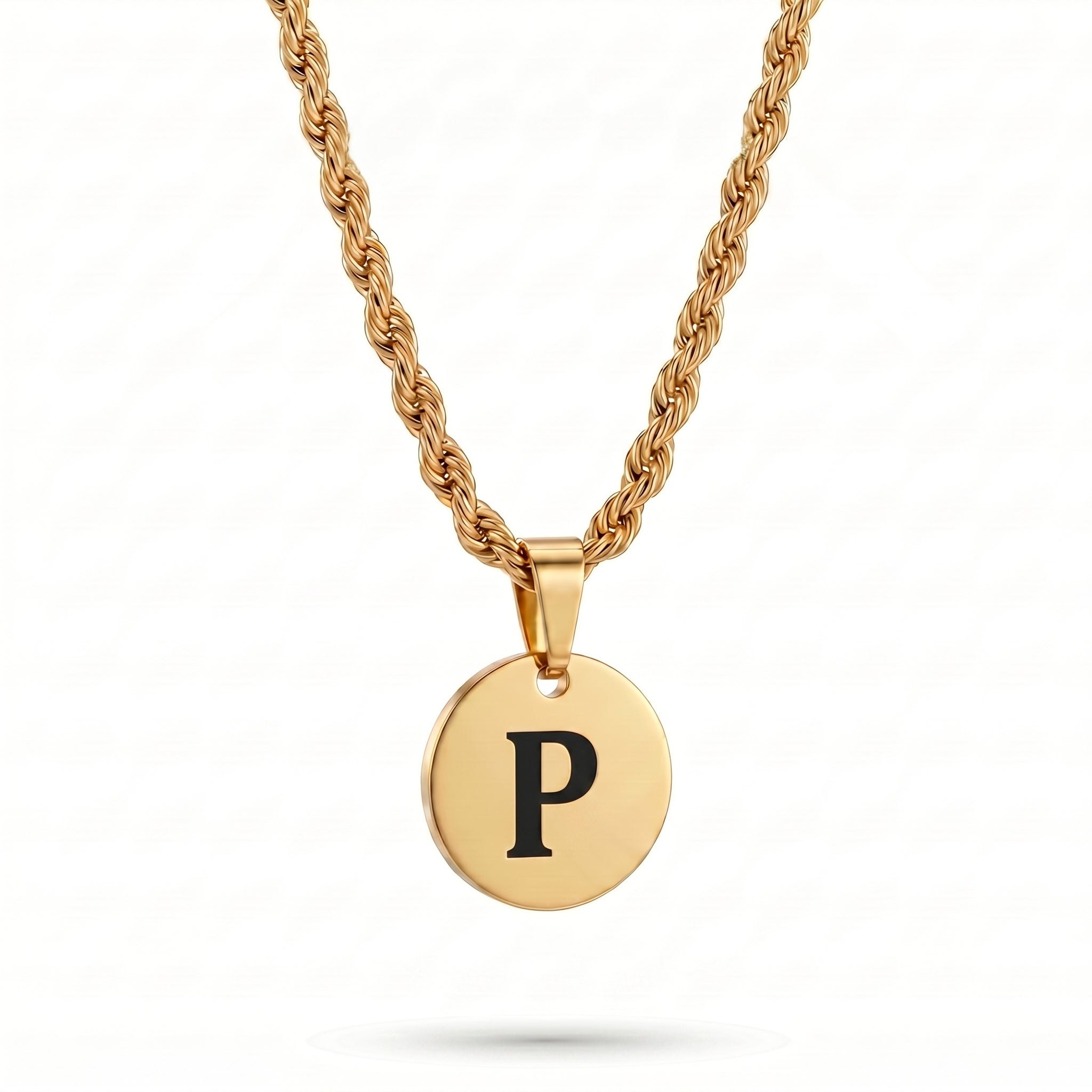 Initial Necklace "Medallion"