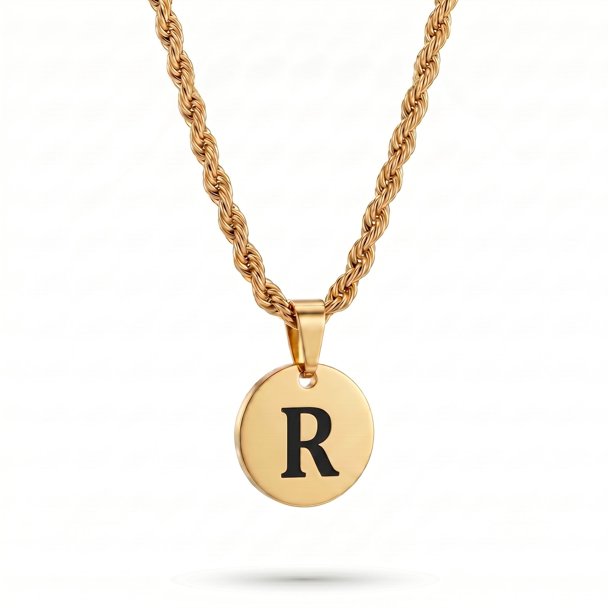 Initial Necklace "Medallion"