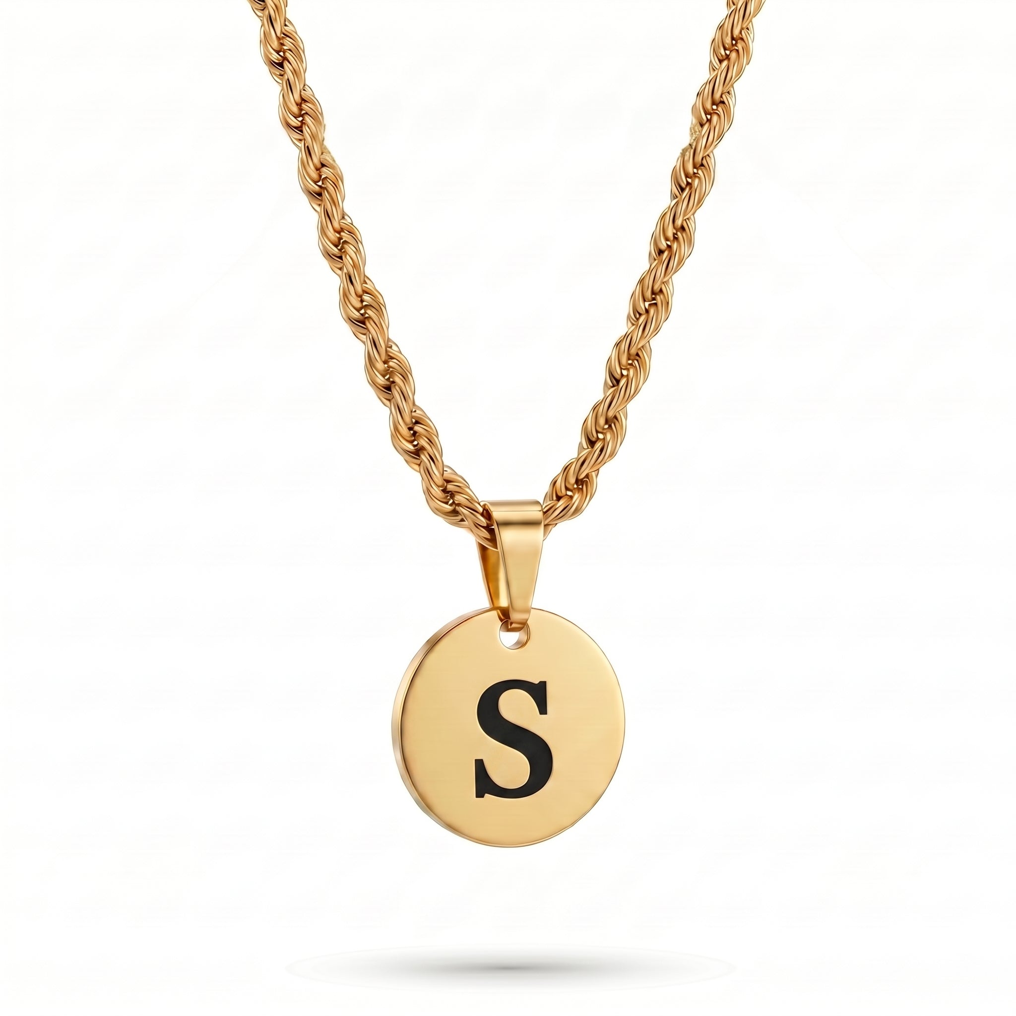 Initial Necklace "Medallion"