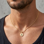 Initial Necklace "Medallion"